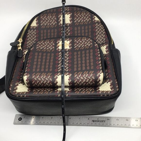 Coach Court Backpack With Brushed Plaid Print CN763 - Picture 17 of 17